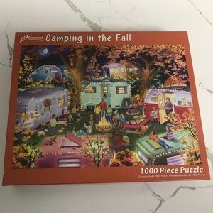 Vermont Brand Camping in the Fall Jigsaw Puzzle Randy Wollenmann 1000 pieces